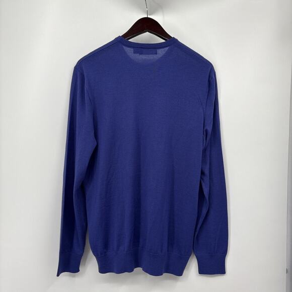 Ralph Lauren Purple Label Men's Lightweight 100% Cashmere Crewneck Sweater L - Picture 3 of 7
